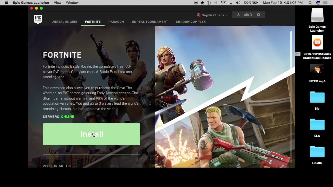 how to download fortnite on mac computer